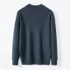 Jinju 100% sheep wool winter warm round neck pure wool thermal pullover top men's thick woolen sweater