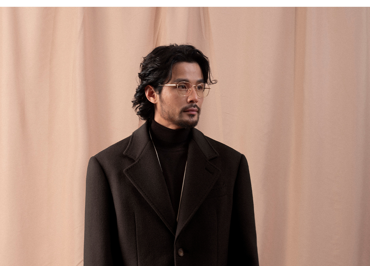 CULTUM Men's 100% Wool Chester Coat - Mid-Length Winter Jacket
