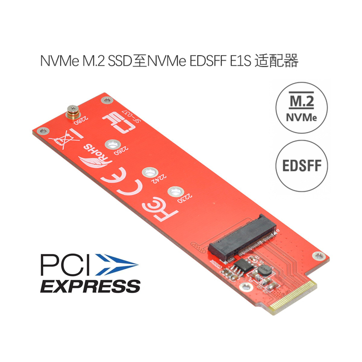 Riser Card Edsff To Nvme Ssd