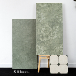 Medieval-Style Gradient Retro Green Tiles for Guesthouses, Ceramic Tiles for Restaurants, Bathrooms, Kitchens, Floor Tiles 612 Wall Tiles