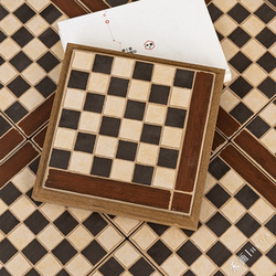 Medieval Style Checkerboard Plaid Tiles Retro Bedroom Entrance Bathroom Balcony Coffee Shop Floor Tiles B&B Restaurant Tiles