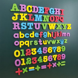 
26 English alphanumeric magnetic patch magnetic refrigerator patch puzzle puzzle children kindergarten baby early education