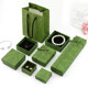 Retro green bow jewelry box jewelry box heaven and earth cover jewelry packaging box earring box necklace box gift box
