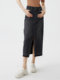 Disenis 2025 autumn new versatile commuter temperament denim long skirt high waist straight skirt women
