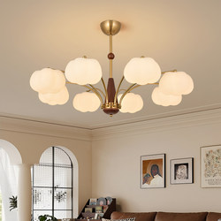 Living Room Chandelier, Personalized and Creative, Mid-Century Style, Cream Cotton Lamp, 2026 New Model, Hall, Dining Room, Bedroom Lamp P271