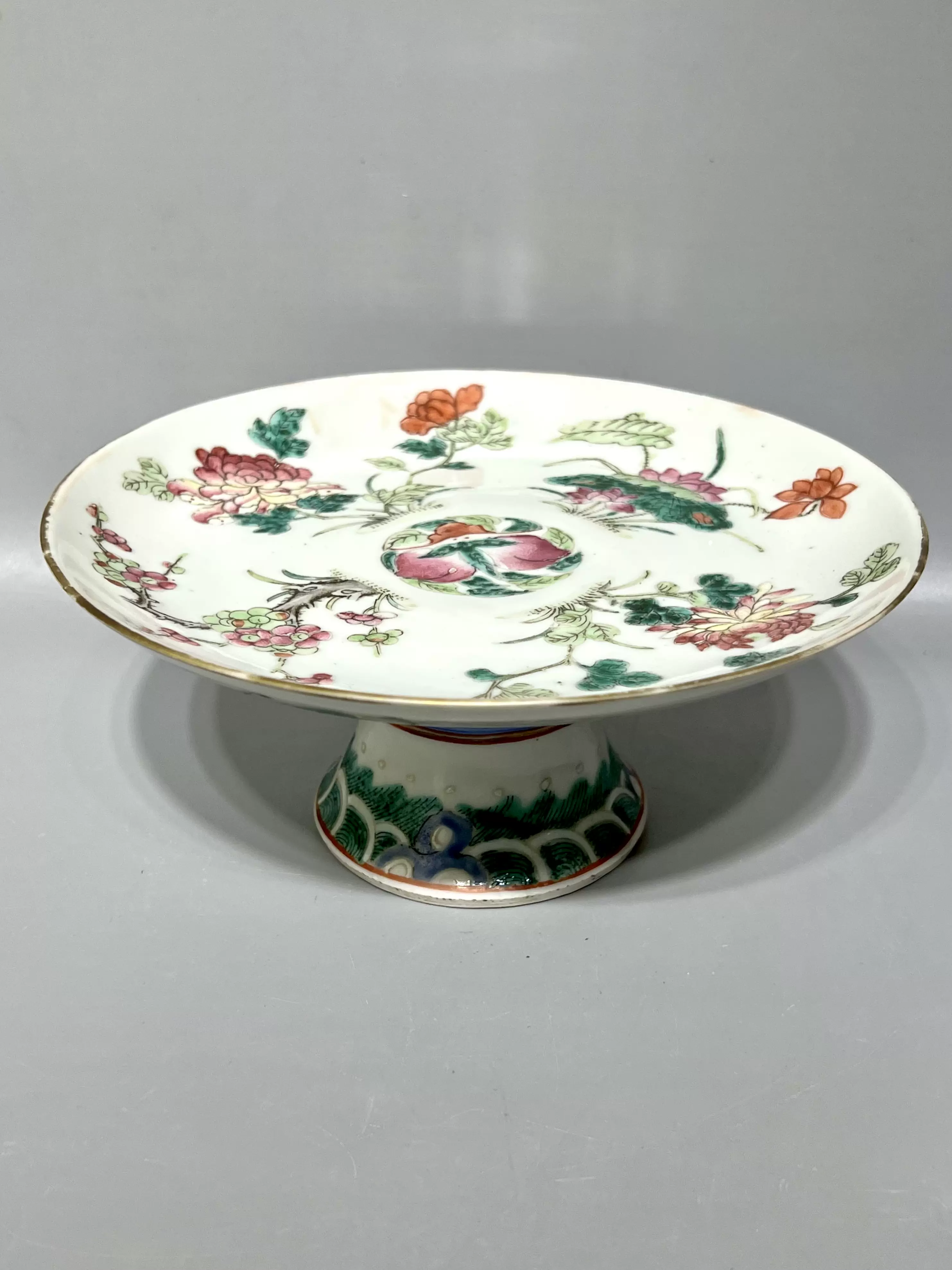 清・雍正御製款・古陶磁器・粉彩蝶恋花紋杯・箱付』極細工・