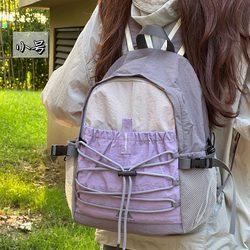 Outdoor Travel Backpack, Girls' Sports and Leisure Versatile Travel Bag, Lightweight Mountaineering Backpack, College Student Bag