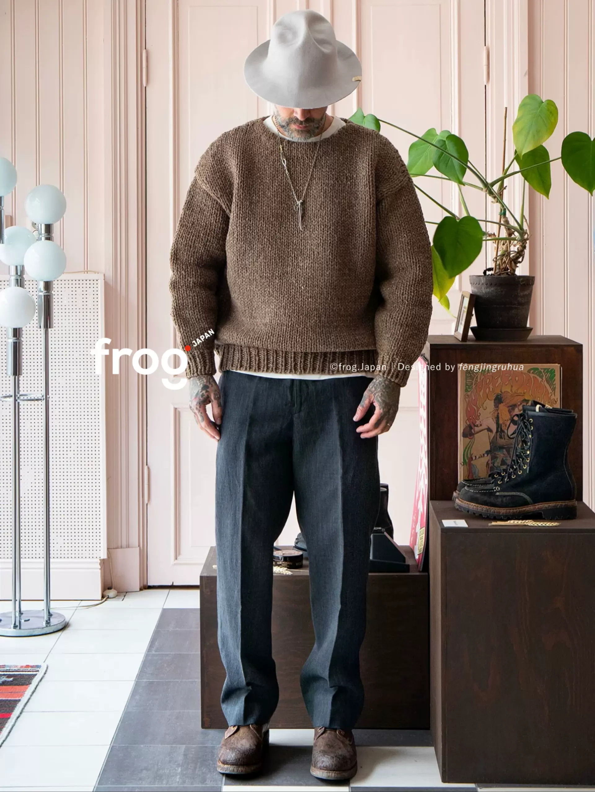 国现折扣WTAPS DECK / SWEATER. WOAC 字母毛衣19AW