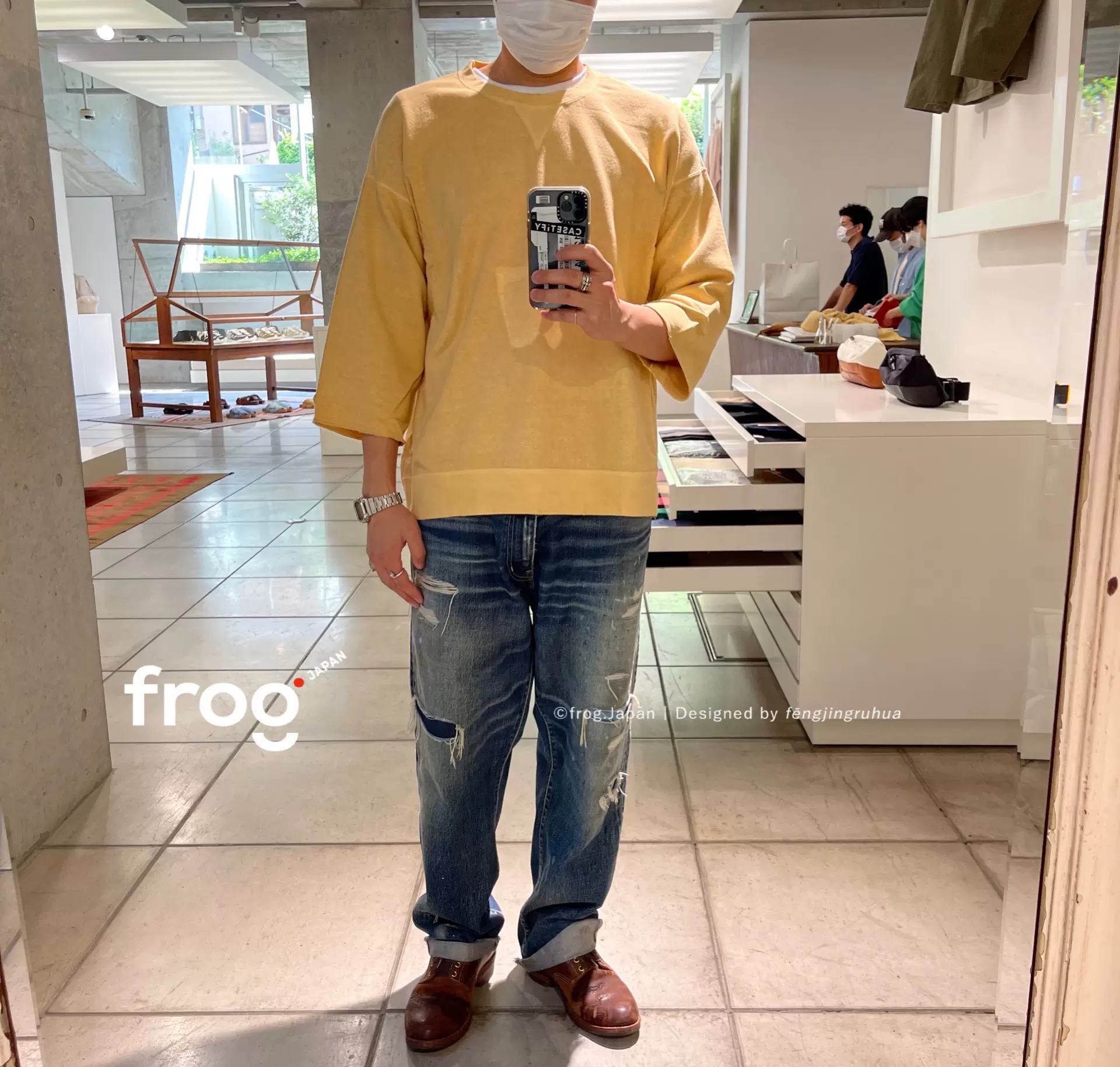 visvim jumbo sweat 3/4 uneven dye 水色 3 JUMBO SWEAT 3/4 (UNEVEN DYE) | Visvim Official North