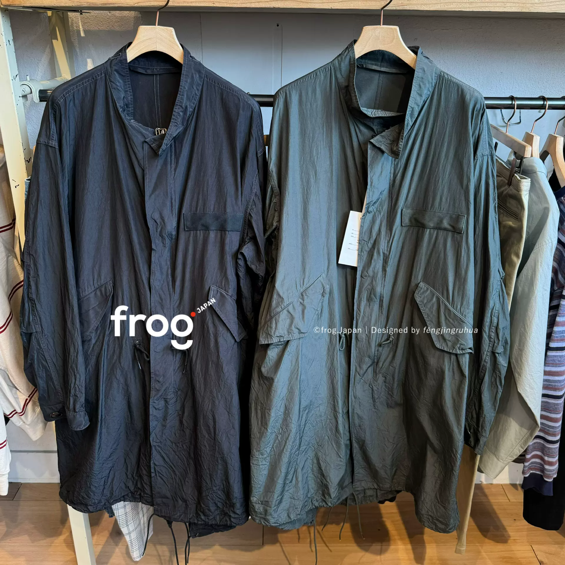 ジャケット・アウター A.PRESSE Silk Taffeta M-65Fishtail Parka A.PRESSE 2025 Style1 