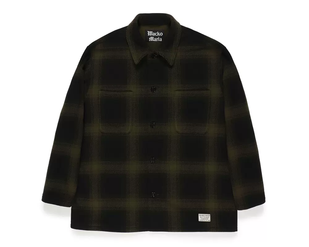 订购WACKO MARIA CHECK FLEECE SHIRT 格子衬衫23AW-Taobao