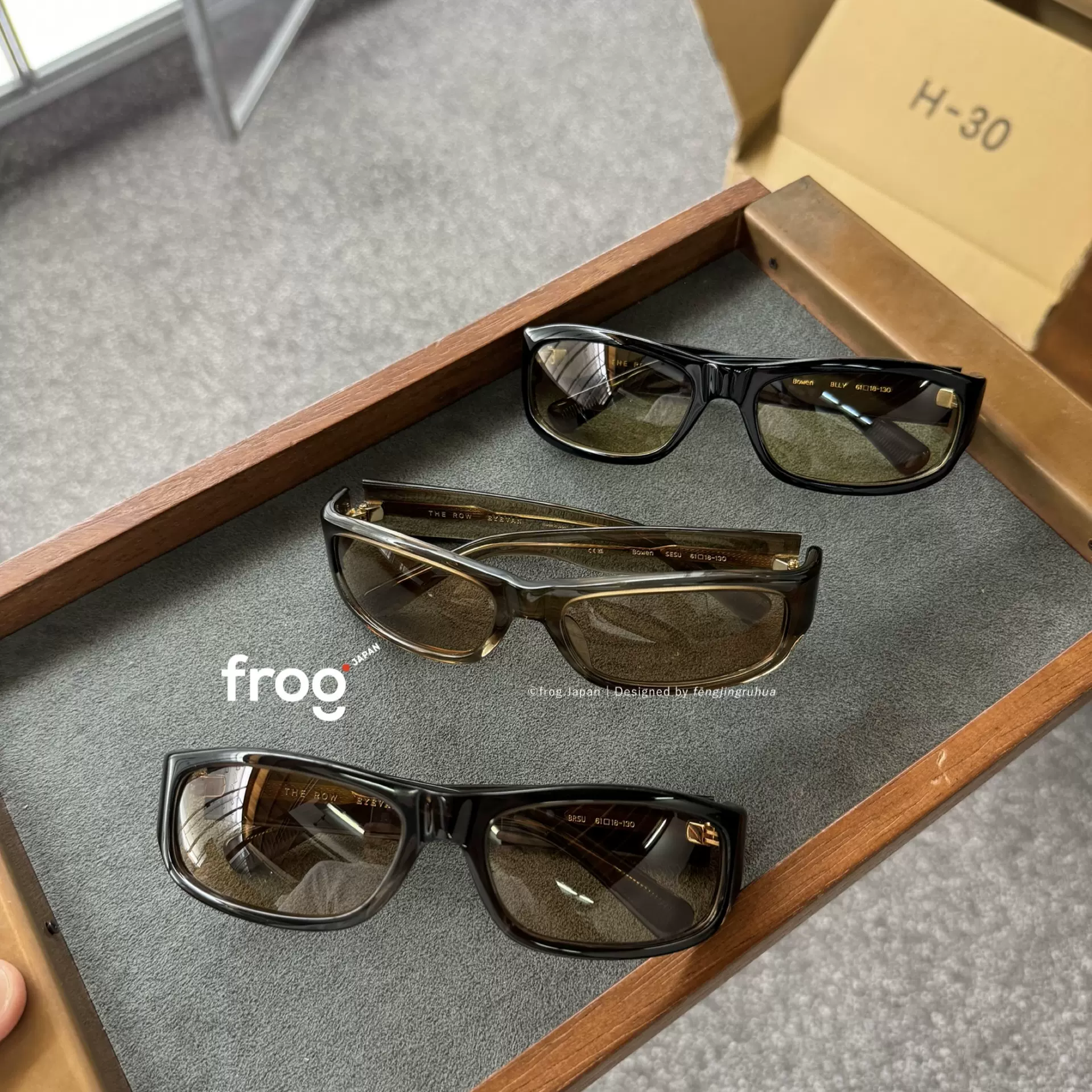 the row x eyevan sunglass Bowen brown