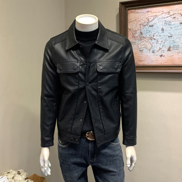Men’s Spring Wear Leather Jacket