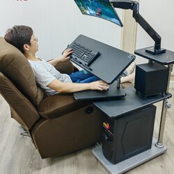 Internet of Things Bedside Computer Desk, Desktop Machine Tool Side Table, Adjustable Table, Lazy Table, Robotic Arm Stand, Cockpit Suspension Stand