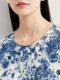 FINITY FANIDI Chiffon Shirt 2025 Summer New Silk Simple Printed Top for Women
