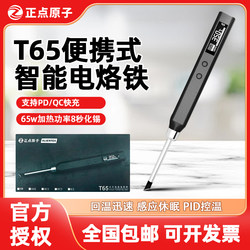 Zhengdian Atomic T65 Constant Temperature Electric Soldering Iron, Small Portable Soldering Pen for Home Use, Professional-Grade Soldering Gun for Repair and Welding