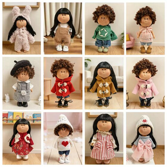 
Spanish Mia potato doll clothes 24 cm mia doll dress up suit skirt overalls sweater cute