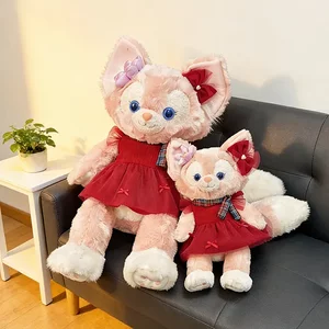 
Size S and M Lina Belle doll clothes wine red corduroy New Year gauze skirt Lina Belle little fox doll