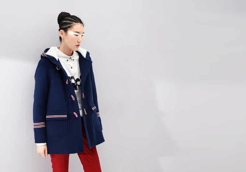 品牌女装 品牌上装 棉衣 [两件399元]初语女装棉服女宽松休闲显瘦修身