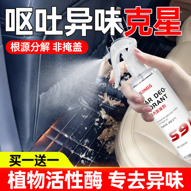 Remove vomiting, fishy odor in the car, remove seat mats, drunken