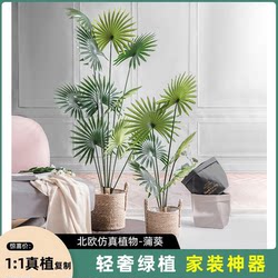 Nordic-Style Artificial Green Plant Potted Areca Palm Large Fake Plant Decoration for Indoor Home Decor Trendy Decoration