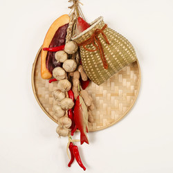 Hotel Artificial Vegetable and Fruit Model Decoration Hanging String for Farmhouse Harvest, Kindergarten Autumn Harvest, Winter Storage, and Abundant Grain Harvest