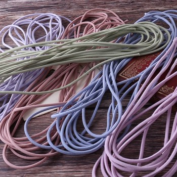 DIY handmade hair accessories, hair accessories, headband accessories, 10-color high elastic 3MM octagonal hair rope rubber band