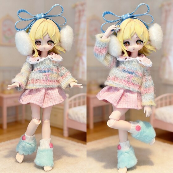 8 minutes 12 minutes ob11 baby clothes 11-17 cm plush knitted Panibang Nitu Asi body bjd doll clothes