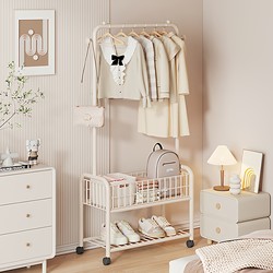 Clothes Rack Floor-Standing Bedroom Dormitory Coat Rack Small Simple Household Clothes Storage Rack Movable