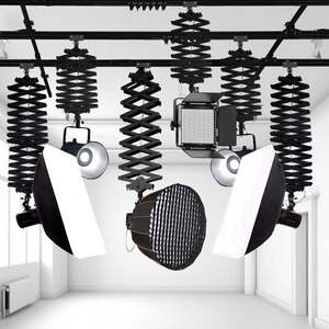 
Photography equipment ceiling rail accessories ceiling film and television ceiling rail live broadcast room studio soft flash hanger ceiling slide rail telescopic hanger constant force hinge telescopic instrument