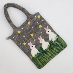 Special Offer For The Year Of The Rabbit: Nepalese Handmade Wool Felt Year Of The Rabbit Rabbit Cartoon Creative Handbag And Shoulder Bag