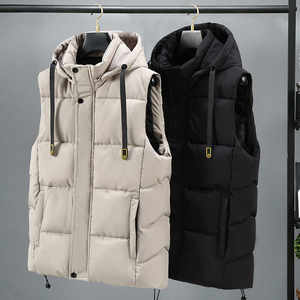 Plel cotton vest men's autumn and winter Korean version of trendy handsome, thick, thick jacket sports, shoulder student vest
