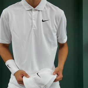 Genuine Nike men's tennis training casual quick-drying breathable sweat-absorbing short-sleeved POLO shirt DD8373