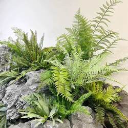 Artificial Fern Plants, Small Green Plants for Landscaping, Indoor Plant Walls, Fake Bouquets, Fake Green Plants for Decoration, Persian Fern Grass Bunches