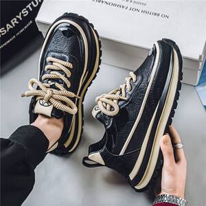 
Men's shoes 2025 autumn new breathable low-top dad shoes versatile trendy thick-soled high-rise shoes sports and casual shoes