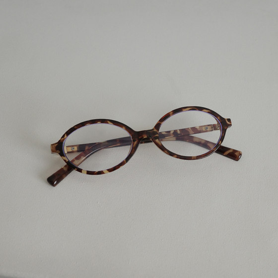 
Small things store retro intellectual style tortoiseshell brown oval decorative frames glasses frames free shipping