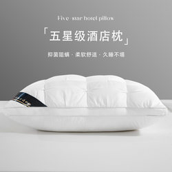 Five-Star Hotel Pillows Are Super Soft, Aid Sleep, Protect the Cervical Spine, and Are Suitable for Home Use to Prevent Snoring. a Pair of Non-Collapsing Pillow Cores