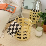 Ins стиль полая корзина для грязной одежды с заварным кремом, корзина для хранения грязной одежды, домашняя корзина для хранения, подвесная корзина для хранения в ванной комнате