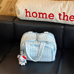 Blue Cosmetic Bag Storage Toiletry Bag Large Capacity Portable Travel Small Items Partition Bag 2025 New Model