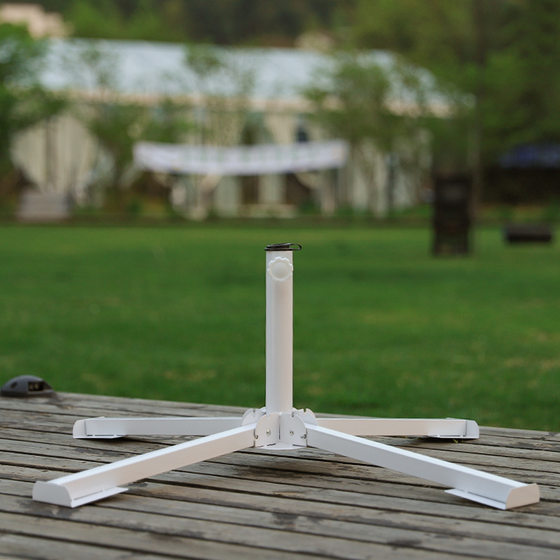 Outdoor beach sun umbrella advertising umbrella floor seat four-legged three-legged stand foldable/portable umbrella stand cross umbrella stand