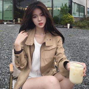 
Yin Qianjin [Man City Old Stories] American Retro Short Jacket Women's Spring W257319