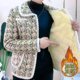 Middle-aged and elderly women's autumn and winter clothes plus velvet cotton jacket mother's printed warm shirt jacket fashionable short cotton jacket
