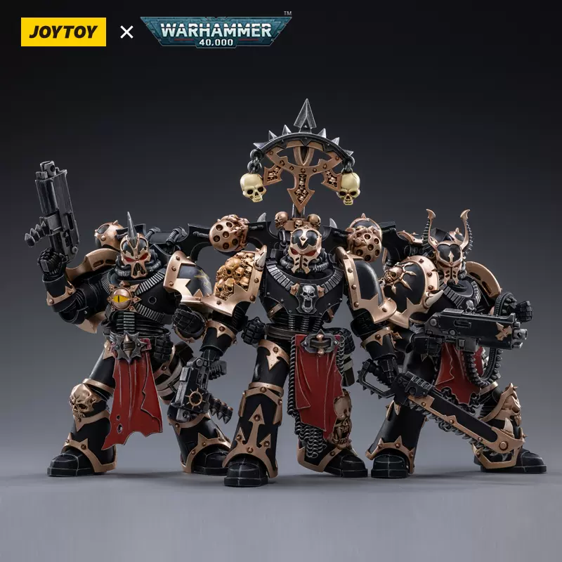 战锤40k JOYTOY暗源1:18 混沌星际战士黑色军团可动兵人模型-Taobao