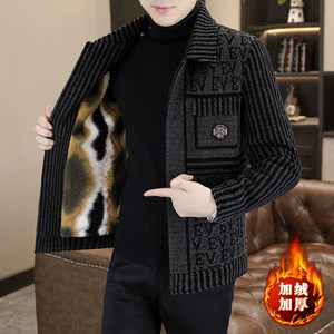 
Woolen coat men's short autumn and winter Korean style casual men's woolen coat thickened warm jacket trendy top