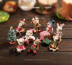 Zakka Small Ornaments Christmas Gifts Looking up at the Stars Small Animals Christmas Decorations Shop Counter Small Ornaments
