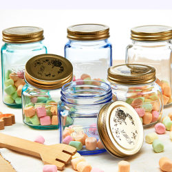 Glass sealed jar four seasons honey jam bottle moisture-proof