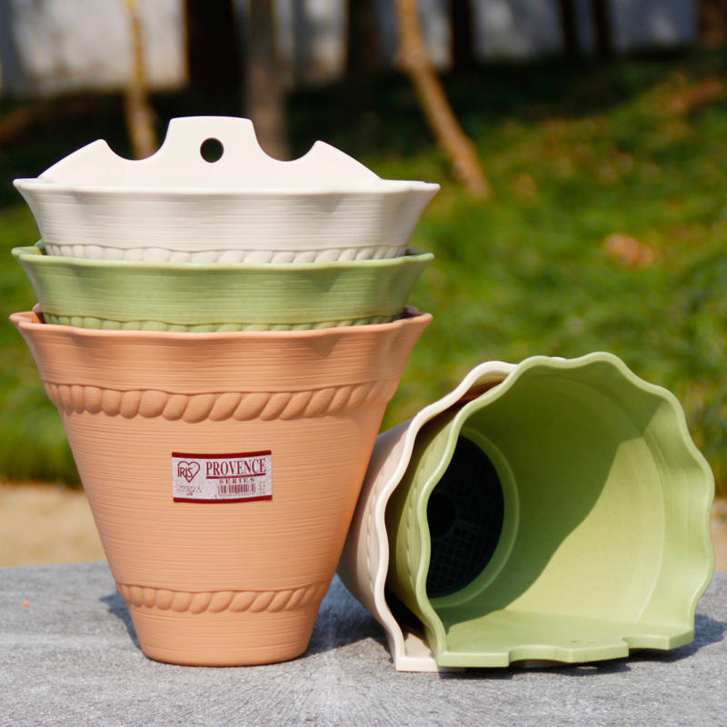 爱丽思iris树脂花盆吊盆 葵花壁挂花盆绿萝吊兰满天星常春藤花盆