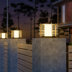 2025 Modern Simple Solar Pillar Lamp Stainless Steel