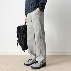 
Hansca mountain heavyweight outdoor windproof casual pants men's spring and autumn spliced workwear 2026 new straight trousers