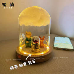 Umbilical Cord, Deciduous Teeth, Fetal Hair Keepsake Display Box, Storage Bottle, Little Prince DIY LAOSHU Baby Keepsake